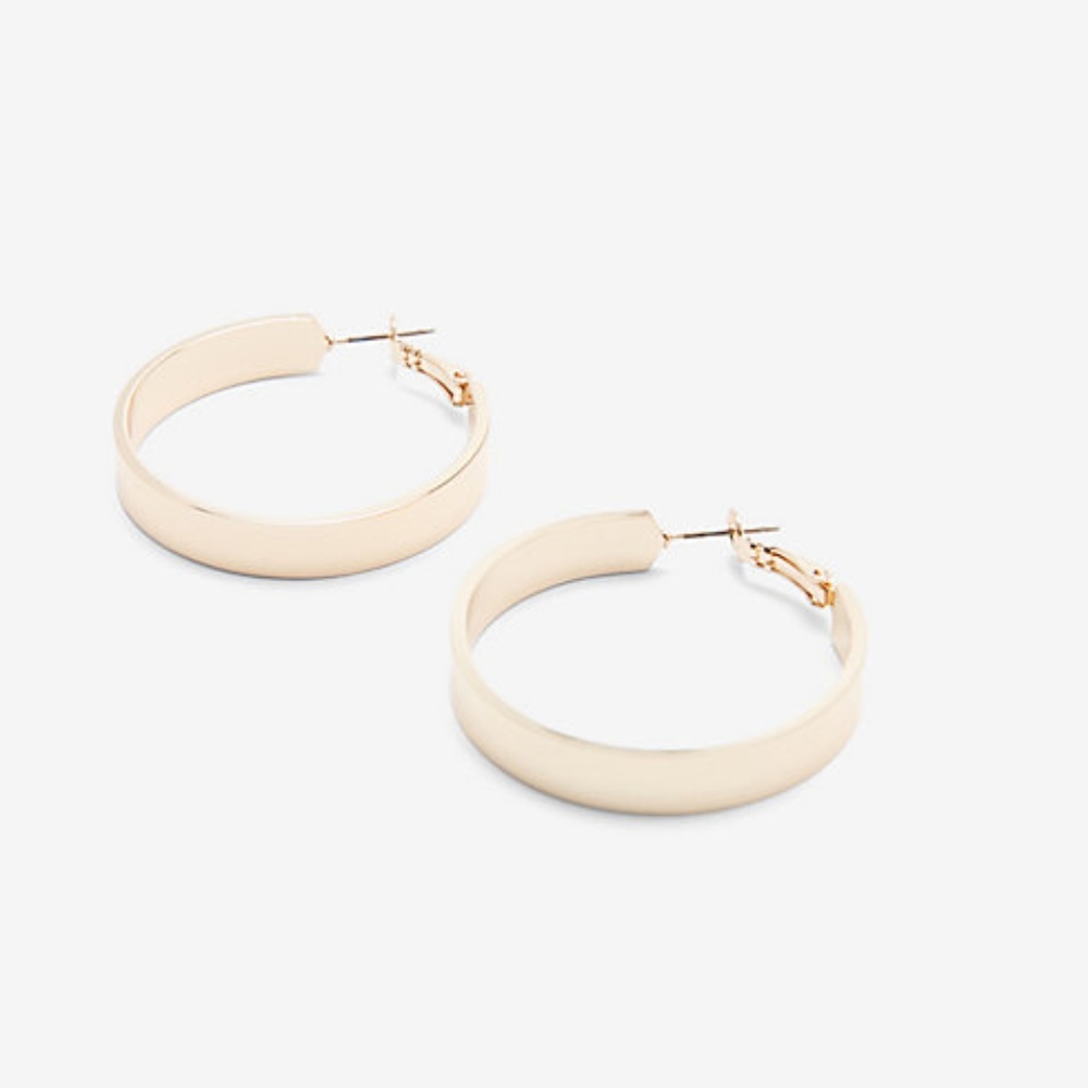 Express Thick Hoop Earrings